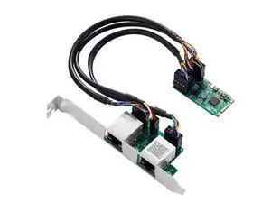M.2 to Dual Port 2.5G Gigabit Network Card 2 RJ45 Ports 2500 Mbps 1000M B/M Key Slot, 2242 Size M.2 to Dual Port 2.5G Gigabit Network Card 2 RJ45 Ports 2500 Mbps 1000M B/M Key Slot, 2242 Size