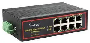 8 Ports 10/100M Industrial Ethernet Enhance Switch 8 Port RJ45 VLAN Signal increased to 250m 8 Ports 10/100M Industrial Ethernet Enhance Switch 8 Port RJ45 VLAN Signal increased to 250m