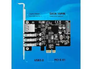 MAIWO 3 Port USB3.0 Expansion Card PCIE X1 To 5GBPS Hub Docking Station RJ45 Gigabit Ethernet 1000Mbps Desktop Adapter Converter MAIWO 3 Port USB3.0 Expansion Card PCIE X1 To 5GBPS Hub Docking Station RJ45 Gigabit Ethernet 1000Mbps Desktop Adapter Converter