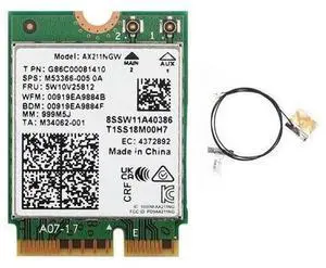 6E AX211NGW Tri Band 2.4G/5G/6Ghz Wireless Network Card for Bluetooth 5.2 AX211 M.2 KeyE CNVio Windows10 6E AX211NGW Tri Band 2.4G/5G/6Ghz Wireless Network Card for Bluetooth 5.2 AX211 M.2 KeyE CNVio Windows10