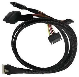 Hard Drive Cable SFF8654(8I) Slim SAS to 2SFF8639 NVMe U.2 Hard Drive Cable Multi-Functional Hard Drive Accessories-AB01 Hard Drive Cable SFF8654(8I) Slim SAS to 2SFF8639 NVMe U.2 Hard Drive Cable Multi-Functional Hard Drive Accessories-AB01