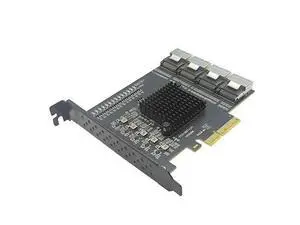 PCI Express X4 to 4 Port MiniSAS SFF-8073 Expansion Card Riser PCIE to 16 Port SATA 3.0 6Gbps Controller LT8638 Chip for Desktop PCI Express X4 to 4 Port MiniSAS SFF-8073 Expansion Card Riser PCIE to 16 Port SATA 3.0 6Gbps Controller LT8638 Chip for Desktop