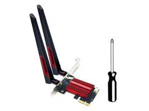 WiFi 7 BE200 Pro Pcie Wireless Network Adapter+10DB Antenna BT5.4 Tri Band 2.4G/5G/6GHz BE200 WiFi Card for Win11-AB01 WiFi 7 BE200 Pro Pcie Wireless Network Adapter+10DB Antenna BT5.4 Tri Band 2.4G/5G/6GHz BE200 WiFi Card for Win11-AB01
