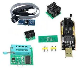 1Set CH341A 24 25 Series EEPROM Flash BIOS USB Programmer+SOIC8 SOP8 Test Clip+SPI Flash 1.8V Adapter+SOP8 SOIC8 to DIP8 1Set CH341A 24 25 Series EEPROM Flash BIOS USB Programmer+SOIC8 SOP8 Test Clip+SPI Flash 1.8V Adapter+SOP8 SOIC8 to DIP8