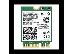 AX210NGW Card, Wi-Fi 6E 11AX Wireless Module Expand To 6GHz MU-MIMO Tri-Band Internal Network Adapter+Bluetooth 5.2 AX210NGW Card, Wi-Fi 6E 11AX Wireless Module Expand To 6GHz MU-MIMO Tri-Band Internal Network Adapter+Bluetooth 5.2