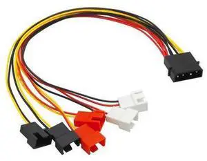 4Pin to 3Pin Fan Power Cable Adapter Connector 12V 7V 5V Cooling Fan Cable 4Pin to 3Pin Fan Power Cable Adapter Connector 12V 7V 5V Cooling Fan Cable