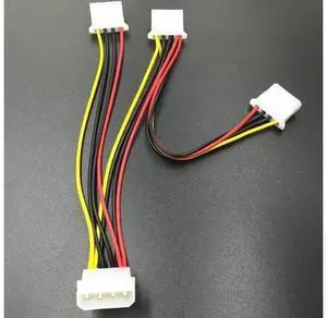 4 Pin Power Cable 4Pin Male to 3 Port Molex IDE Female Power Supply Splitter Adapter Computer 4Pin IDE Power Cord for Miner 4 Pin Power Cable 4Pin Male to 3 Port Molex IDE Female Power Supply Splitter Adapter Computer 4Pin IDE Power Cord for Miner