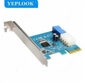 PCI-E x1 Expansion Card PCIe to 19Pin/20Pin + Large 4Pin IDE Power Connector External to Internal Adapter Card NEC720200 Chipset PCI-E x1 Expansion Card PCIe to 19Pin/20Pin + Large 4Pin IDE Power Connector External to Internal Adapter Card NEC720200 Chipset