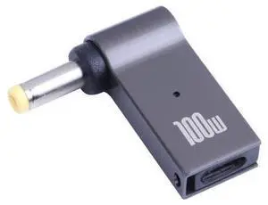 100W USB-C / Type-C Female to DC 4.8x1.7mm Male Computer Charging Adapter 100W USB-C / Type-C Female to DC 4.8x1.7mm Male Computer Charging Adapter