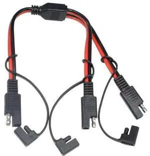 For SAE Splitter Adapter 14AWG SAE DC Power Automotive Connector Cable Y Splitter 1 to 2 SAE Extension Cable with Cover For SAE Splitter Adapter 14AWG SAE DC Power Automotive Connector Cable Y Splitter 1 to 2 SAE Extension Cable with Cover