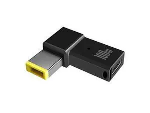 100W PD Type C Adapter Female To Square Tip Plug Converter USB-C Fast Charging Cable For Thinkpad DC Power Connector 100W PD Type C Adapter Female To Square Tip Plug Converter USB-C Fast Charging Cable For Thinkpad DC Power Connector