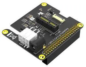 PCI-E Express PCI-E 1X Adapter Card With External 12V Power For Raspberry Pi PCI-E Express PCI-E 1X Adapter Card With External 12V Power For Raspberry Pi