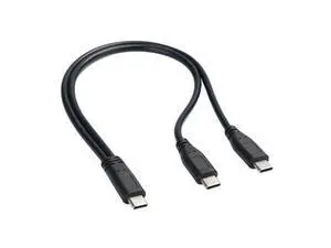 USB C male to Double USB C male Splitter Cord Converter Multiple Hubs USB Type C Port Hub Charger Power Split Adapter USB C male to Double USB C male Splitter Cord Converter Multiple Hubs USB Type C Port Hub Charger Power Split Adapter