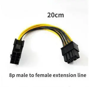 Adapter PCI-E CPU EPS 8 Pin To Dual 8P Power Splitter Graphics Card for Mining Farm Video Card Gpu for Riser Extension Cable Adapter PCI-E CPU EPS 8 Pin To Dual 8P Power Splitter Graphics Card for Mining Farm Video Card Gpu for Riser Extension Cable