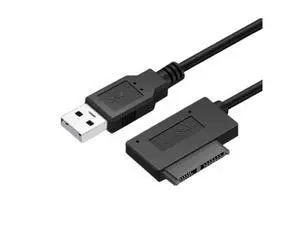 USB2.0 To Mini Sata II 7+6 13Pin Adapter Converter Cable for Laptop CD/DVD ROM Slimline Drive USB2.0 To Mini Sata II 7+6 13Pin Adapter Converter Cable for Laptop CD/DVD ROM Slimline Drive