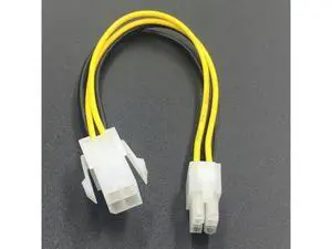 2PCS ATX 4pin Power Supply Cable 20cm ATX 4 Pin Male to Female PC CPU Power Supply Extension Cable Cord 2PCS ATX 4pin Power Supply Cable 20cm ATX 4 Pin Male to Female PC CPU Power Supply Extension Cable Cord