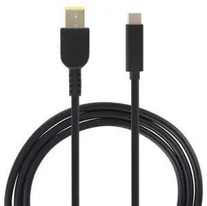 USB-C / Type-C to Big Square USB Male Laptop Power Charging Cable for Thinkpad/ThinkBook/Xiaoxin, Cable Length: about 1.5m(Black) USB-C / Type-C to Big Square USB Male Laptop Power Charging Cable for Thinkpad/ThinkBook/Xiaoxin, Cable Length: about 1.5m(Black)