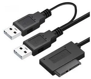 Notebook Optical Drive 7+6Pin SATA To USB2.0 Easy Drive Cable USB To SATA 13P Optical Drive Cable Notebook Optical Drive 7+6Pin SATA To USB2.0 Easy Drive Cable USB To SATA 13P Optical Drive Cable