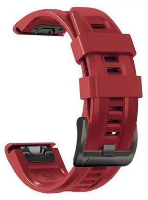 For Garmin Fenix 6X Pro 26mm Silicone Sport Pure Color Watch Band For Garmin Fenix 6X Pro 26mm Silicone Sport Pure Color Watch Band