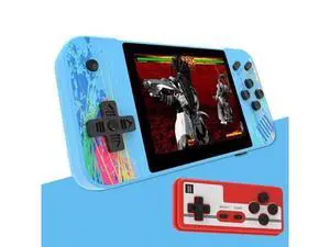G3 Macaron 3.5 inch Screen Handheld Game Console for Dual Players Built-in 800 Games Double Players / Blue (Blue) Black G3 Macaron 3.5 inch Screen Handheld Game Console for Dual Players Built-in 800 Games Double Players / Blue (Blue) Black