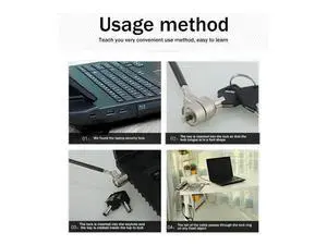 Laptop Computer Lock Laptop Lock Anti-Theft Lock Universal Retractable Spring Rope Steel Cable Key Computer Lock Laptop Computer Lock Laptop Lock Anti-Theft Lock Universal Retractable Spring Rope Steel Cable Key Computer Lock