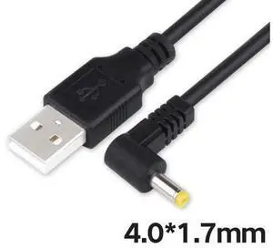 3.3FT USB Male to DC 4.0*1.7mm Plug DC 5V Jack Power Extension Cable Connector Right Angle 90 Degree Cord 1M 3.3FT USB Male to DC 4.0*1.7mm Plug DC 5V Jack Power Extension Cable Connector Right Angle 90 Degree Cord 1M