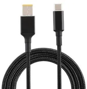 100W Big Square USB Male to USB-C / Type-C Male Nylon Weave Power Charge Cable for Thinkpad/ThinkBook/Xiaoxin, Cable Length: 1.7m 100W Big Square USB Male to USB-C / Type-C Male Nylon Weave Power Charge Cable for Thinkpad/ThinkBook/Xiaoxin, Cable Length: 1.7m