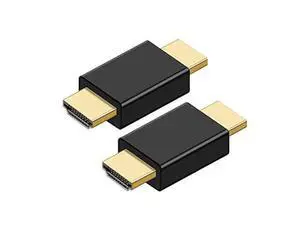 HDMI Adapter,HDMI Male to Male Coupler Extender Connector for HDTV 1080P HDMI Cable Extension Converter,(2 Pack) HDMI Adapter,HDMI Male to Male Coupler Extender Connector for HDTV 1080P HDMI Cable Extension Converter,(2 Pack)