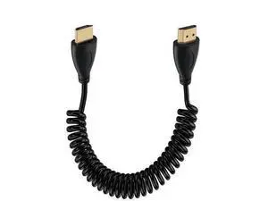 Coiled HDMI Cable 4K @ 60Hz HDMI Cable High Speed 3D, ARC, Ethernet, for Laptop, Monitor, PS5, PS4, Xbox One, Fire TV, PC (Black 0.5-2m) Coiled HDMI Cable 4K @ 60Hz HDMI Cable High Speed 3D, ARC, Ethernet, for Laptop, Monitor, PS5, PS4, Xbox One, Fire TV, PC (Black 0.5-2m)