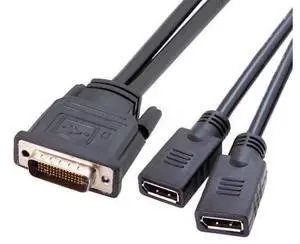DisplayPort DP Dual to DMS-59Pin Cable DMS-59Pin Male to Dual DP DisplayPort Female Splitter Cord for PC Graphics Card DisplayPort DP Dual to DMS-59Pin Cable DMS-59Pin Male to Dual DP DisplayPort Female Splitter Cord for PC Graphics Card