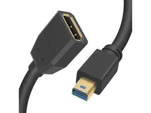 8K Mini Displayport to Displayport Extention Cable 1FT, Mini DP to DP1.4, Displayport Female to Mini Displayport Male Extention Cable Support Bi-Directional Transmission 30cm 8K Mini Displayport to Displayport Extention Cable 1FT, Mini DP to DP1.4, Displayport Female to Mini Displayport Male Extention Cable Support Bi-Directional Transmission 30cm