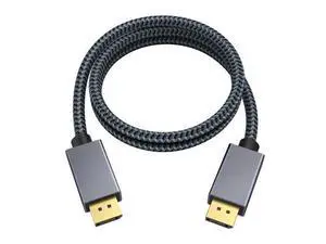 1.6ft/0.5M DisplayPort Cable, Short DP Cable for Gaming Monitor, TV, PC, Laptop and More, 4K@60Hz, 2K@144Hz, 2K@165Hz, Nylon Braided High Speed DisplayPort 1.2 1.6ft/0.5M DisplayPort Cable, Short DP Cable for Gaming Monitor, TV, PC, Laptop and More, 4K@60Hz, 2K@144Hz, 2K@165Hz, Nylon Braided High Speed DisplayPort 1.2