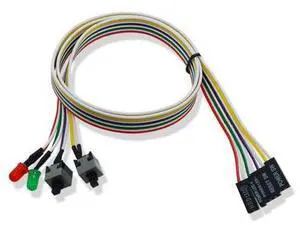 65CM Slim ATX PC Compute Motherboard Power Cable Original On/Off/Reset with LED Light PC Power Reset Switch Push Button Switch 65CM Slim ATX PC Compute Motherboard Power Cable Original On/Off/Reset with LED Light PC Power Reset Switch Push Button Switch