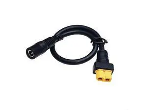 XT60 Female Connector To DC 5.5*2.5mm Power Cable Adaptor 5525 For Glasses Charging Adapter Cables XT60 Female Connector To DC 5.5*2.5mm Power Cable Adaptor 5525 For Glasses Charging Adapter Cables