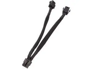 Dual 6 Pin Female to GPU 8 Pin Male, GPU Power Adapter Cable Braided Sleeved,Computer Cable, Computer Graphics Card Cable, 9 inches 1pack Dual 6 Pin Female to GPU 8 Pin Male, GPU Power Adapter Cable Braided Sleeved,Computer Cable, Computer Graphics Card Cable, 9 inches 1pack