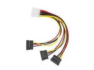 SATA Adapter Cable IDE 4Pin Male To 3 Port SATA Female Splitter Hard Drive Power Supply Cable SATA Cable 22cm SATA Adapter Cable IDE 4Pin Male To 3 Port SATA Female Splitter Hard Drive Power Supply Cable SATA Cable 22cm