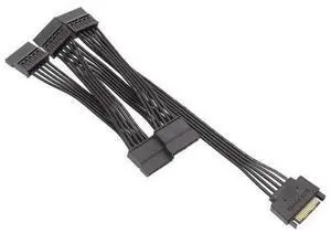 15Pin SATA Power Supply Splitter Cable Hard Drive 1 Male to 5 Female Extension Power Cord for DIY PC Sever Power distributor 15Pin SATA Power Supply Splitter Cable Hard Drive 1 Male to 5 Female Extension Power Cord for DIY PC Sever Power distributor