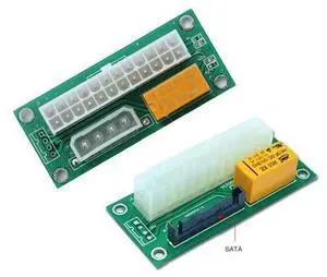 1pcs PC Desktop ATX 24-Pin Dual PSU Power Synchronous Start Extender Cable Card Adapter for BTC Miner Machine 1pcs PC Desktop ATX 24-Pin Dual PSU Power Synchronous Start Extender Cable Card Adapter for BTC Miner Machine