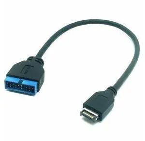 Type C Cable USB 3.1 Type-E Front Panel Socket USB 3.0 19 Pin to 20Pin Header Extension Cable for Motherboard PC Connector Riser Type C Cable USB 3.1 Type-E Front Panel Socket USB 3.0 19 Pin to 20Pin Header Extension Cable for Motherboard PC Connector Riser
