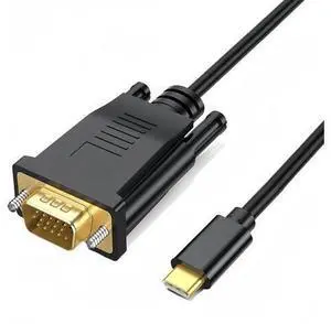 USB C to VGA Cable 3ft VGA to USB C Cable for Monitor Type-C to VGA Cable USB C to VGA Cable Compatible with MacBook Pro/Air iPad Pro Phone Laptop Projector USB C to VGA Cable 3ft VGA to USB C Cable for Monitor Type-C to VGA Cable USB C to VGA Cable Compatible with MacBook Pro/Air iPad Pro Phone Laptop Projector