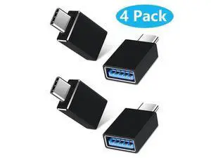 4 Pack USB C to USB Adapters, Type C to USB 3.0 USB C Adapter Side by Side Male to USB 3.0 Female Typec Adaptor for M-acBook Pro, i-Mac i-Pad Mini 6, Thunderbolt 3/4 Type C OTG Adaptador Converter 4 Pack USB C to USB Adapters, Type C to USB 3.0 USB C Adapter Side by Side Male to USB 3.0 Female Typec Adaptor for M-acBook Pro, i-Mac i-Pad Mini 6, Thunderbolt 3/4 Type C OTG Adaptador Converter