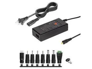 65W 6-20V Adjustable 3A DC Power Adapter Charger, Specification: US Plug 65W 6-20V Adjustable 3A DC Power Adapter Charger, Specification: US Plug