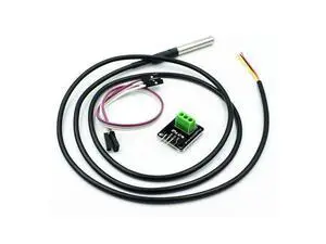 DS18B20 Temperature Sensor Module Kit Waterproof 100CM Digital Sensor Cable Stainless Steel Probe Terminal Adapter For Arduino DS18B20 Temperature Sensor Module Kit Waterproof 100CM Digital Sensor Cable Stainless Steel Probe Terminal Adapter For Arduino
