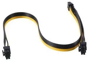 PCI-E 8 Pin Male To Dual 8 Pin (6+2) Male PCI Express Power Adapter Cable For Modular Power Supply Cable 60Cm+20Cm PCI-E 8 Pin Male To Dual 8 Pin (6+2) Male PCI Express Power Adapter Cable For Modular Power Supply Cable 60Cm+20Cm