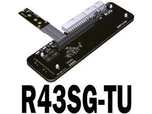 M.2 NVMe to PCIe x16 connector PCIe x16 to M.2 NVMe eGPU Adapter R43SG 4.0 eGPU for NUC / ITX /Notebook PC Grey M.2 NVMe to PCIe x16 connector PCIe x16 to M.2 NVMe eGPU Adapter R43SG 4.0 eGPU for NUC / ITX /Notebook PC Grey