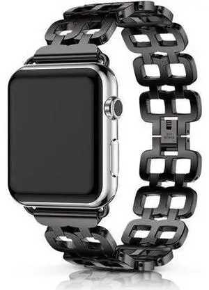 Compatible Apple Watch Band 40mm / 38mm - 44mm / 42mm for Men Women Replacement Stainless Steel Link Band Replacement for Apple Watch Series 4 3 2 1 Black 38mm Compatible Apple Watch Band 40mm / 38mm - 44mm / 42mm for Men Women Replacement Stainless Steel Link Band Replacement for Apple Watch Series 4 3 2 1 Black 38mm