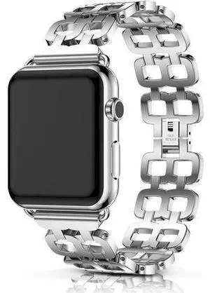 Compatible Apple Watch Band 40mm / 38mm - 44mm / 42mm for Men Women Replacement Stainless Steel Link Band Replacement for Apple Watch Series 4 3 2 1 Silver 42mm Compatible Apple Watch Band 40mm / 38mm - 44mm / 42mm for Men Women Replacement Stainless Steel Link Band Replacement for Apple Watch Series 4 3 2 1 Silver 42mm