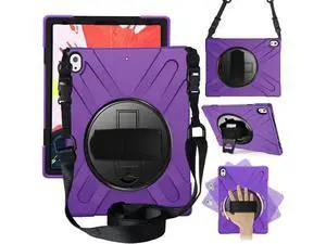 iPad Pro 12.9 Case 3rd Gen 2018 Heavy Duty Shockproof Protective Case Cover with 360 Degree Rotating Kickstand / Adjustable Hand Strap and Carrying Shoulder Strap for iPad Pro 12.9 3rd Generation iPad Pro 12.9 Case 3rd Gen 2018 Heavy Duty Shockproof Protective Case Cover with 360 Degree Rotating Kickstand / Adjustable Hand Strap and Carrying Shoulder Strap for iPad Pro 12.9 3rd Generation