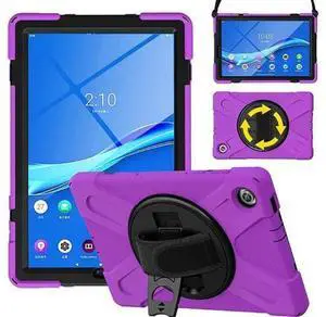 Shoockproof Case for Lenovo Tab M10 HD (2nd Gen) 2020 10.1 Inch Rugged Case with Strap Kickstand Shoulder Belt for TB-X306F / TB-X306X Purple Shoockproof Case for Lenovo Tab M10 HD (2nd Gen) 2020 10.1 Inch Rugged Case with Strap Kickstand Shoulder Belt for TB-X306F / TB-X306X Purple