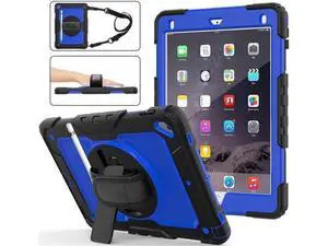 iPad 9.7 2018 2017 Case iPad Air 2 Case iPad Pro 9.7 Case Heavy Duty Rugged Shockproof Protective Hard Case Cover For for Apple iPad 6th / 5th Generation / iPad Air 2 / iPad Pro 9.7 inch Blue iPad 9.7 2018 2017 Case iPad Air 2 Case iPad Pro 9.7 Case Heavy Duty Rugged Shockproof Protective Hard Case Cover For for Apple iPad 6th / 5th Generation / iPad Air 2 / iPad Pro 9.7 inch Blue